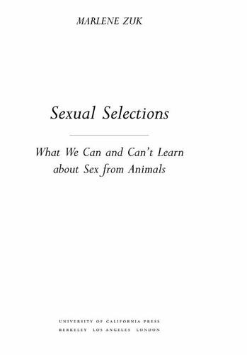Sexual Selections