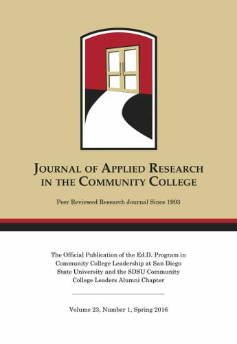 A Spring 2016 Journal of Applied Research in the Community College