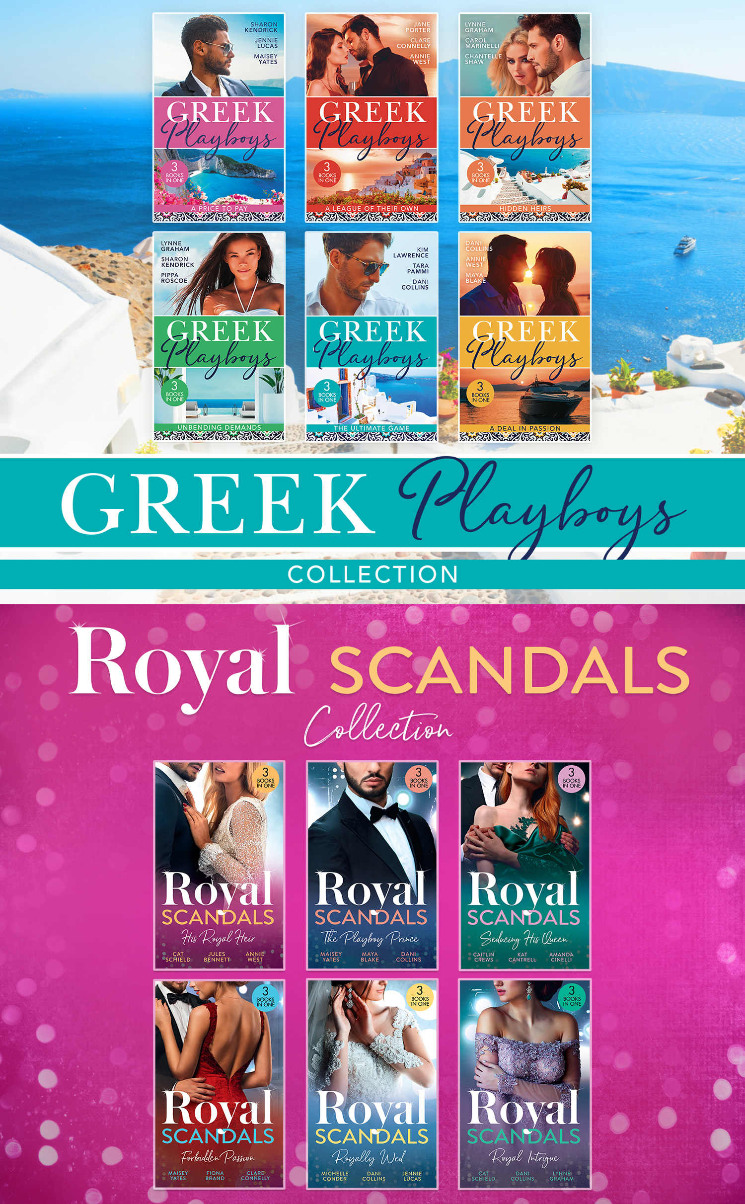 Cover image for The Greek Playboys And Royal Scandals Collection