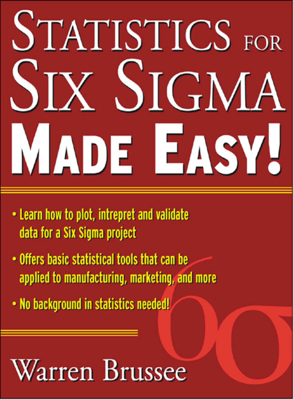 Cover image for Statistics for Six Sigma Made Easy