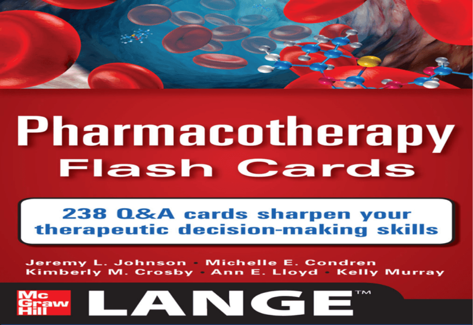 Cover image for Pharmacotherapy Flash Cards
