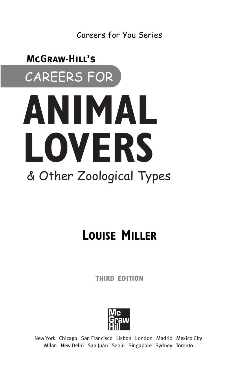 Cover image for Careers for Animal Lovers