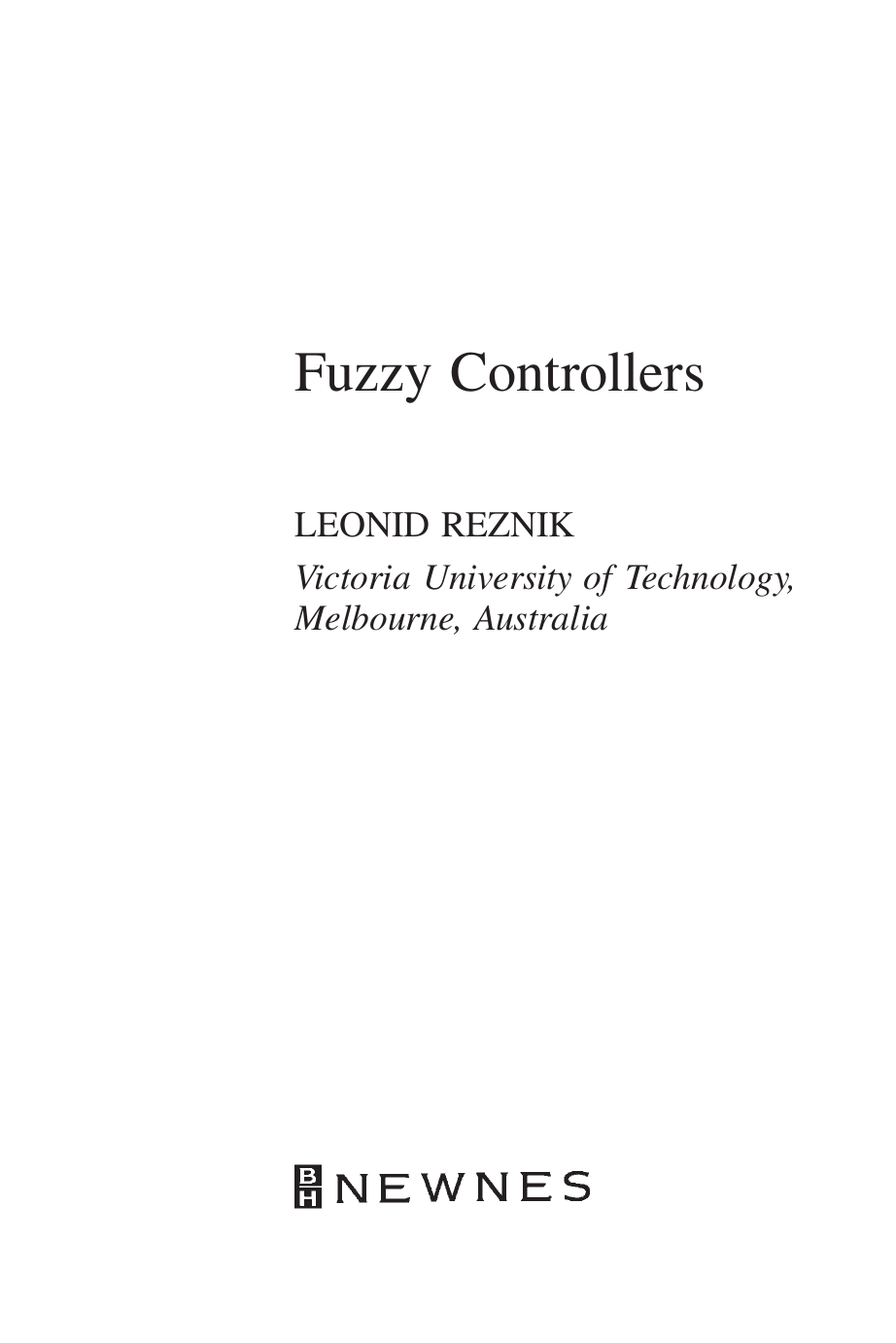 Cover image for Fuzzy Controllers Handbook