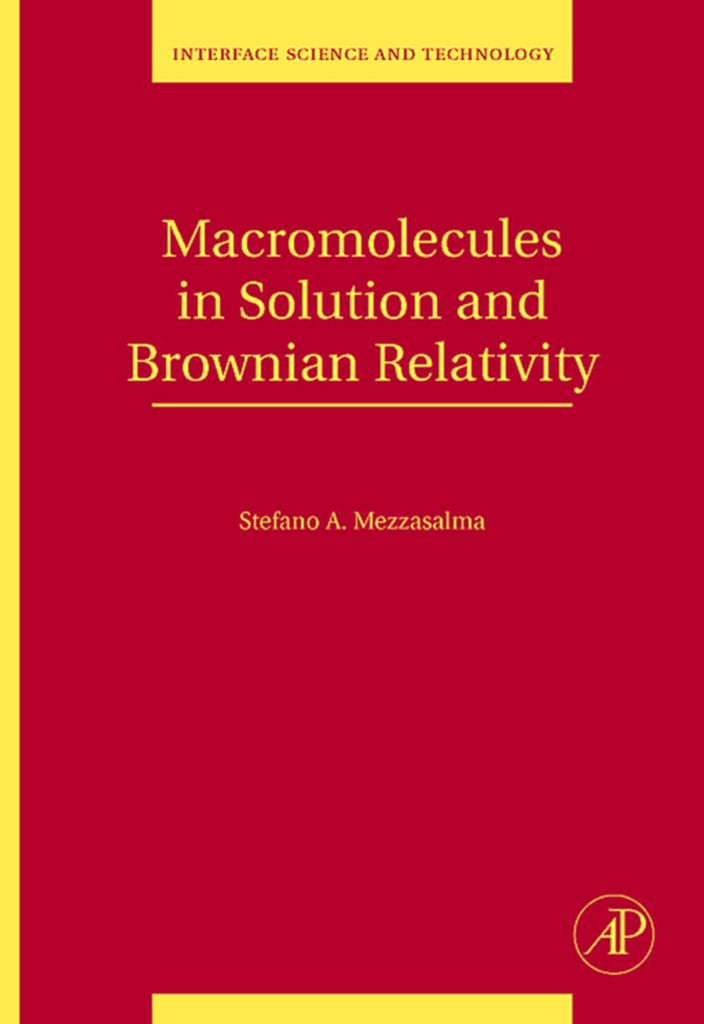 Cover image for Macromolecules in Solution and Brownian Relativity