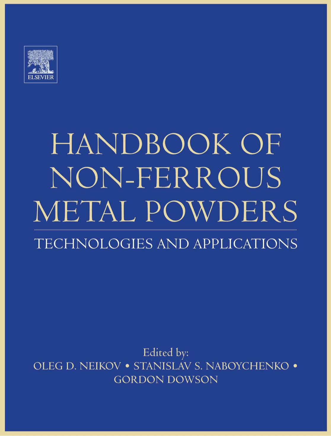 Cover image for Handbook of Non-Ferrous Metal Powders