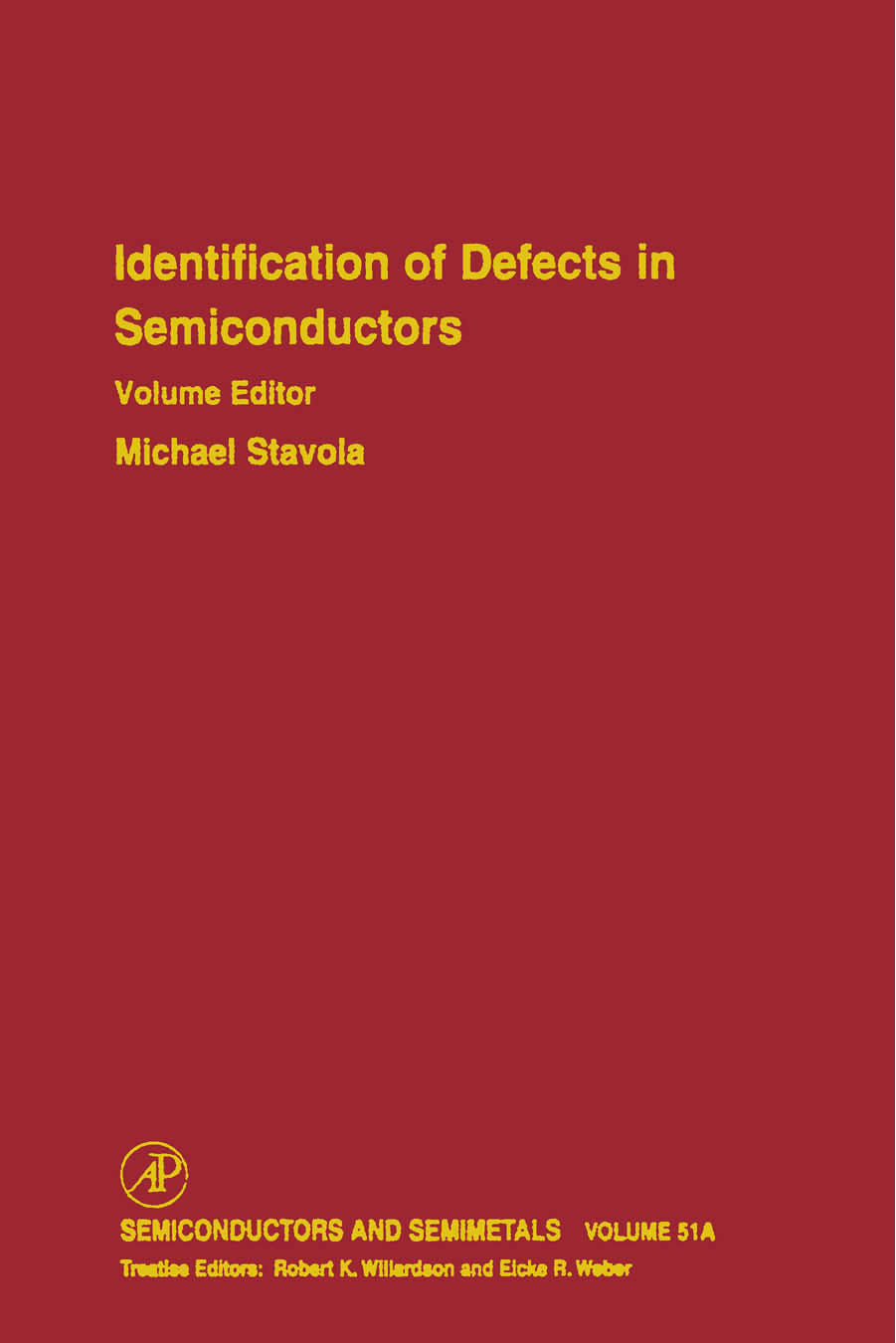 Cover image for Identification of Defects in Semiconductors