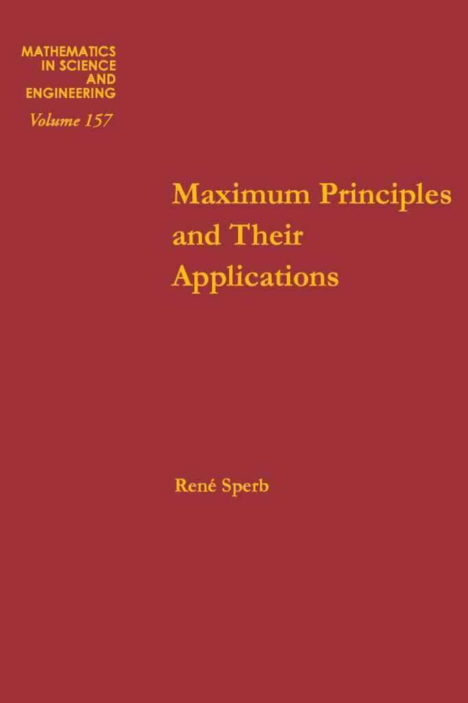 Cover image for Maximum Principles and Their Applications