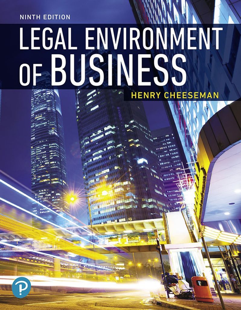 Legal Environment of Business by: Henry R. Cheeseman