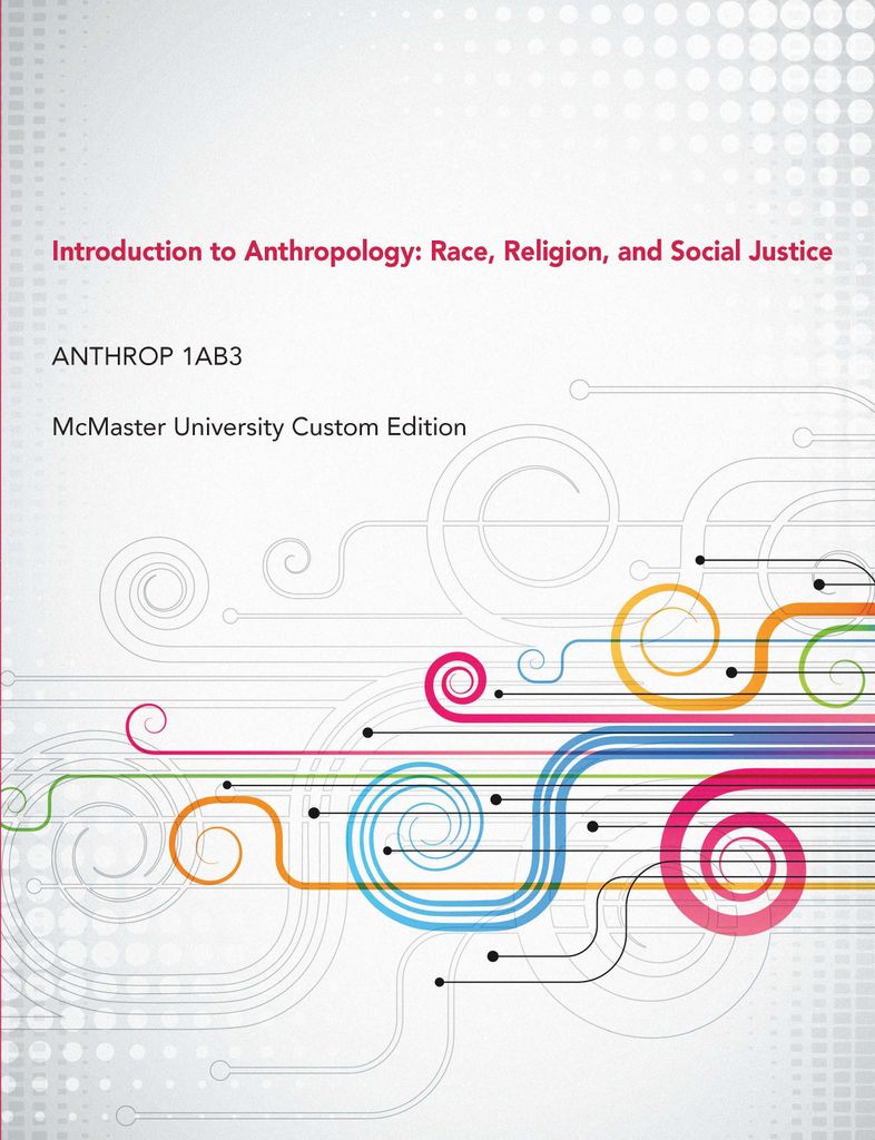 Introduction to Anthropology McMaster University Custom Edition