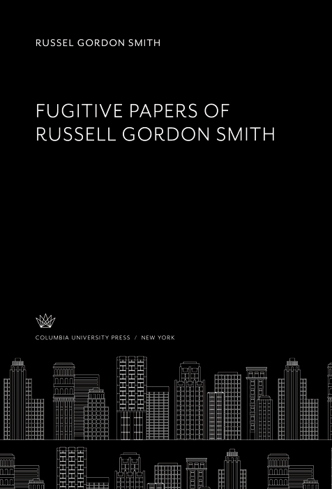 Cover image for Fugitive Papers of Russell Gordon Smith