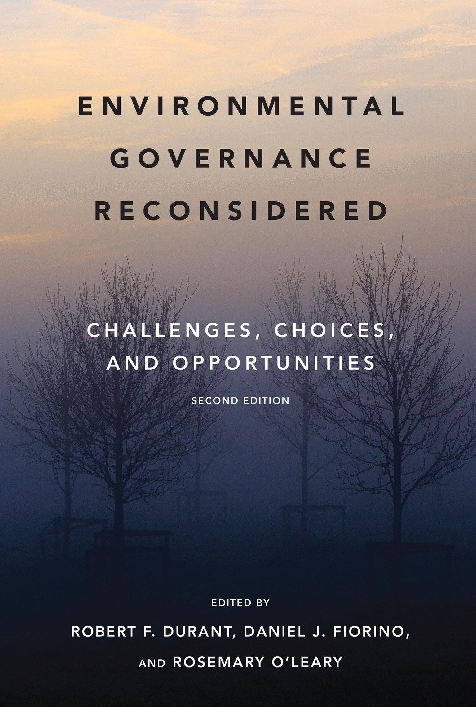 Cover image for Environmental Governance Reconsidered, second edition