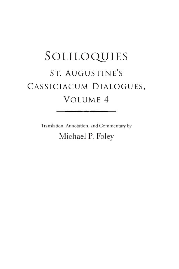 Cover image for Soliloquies