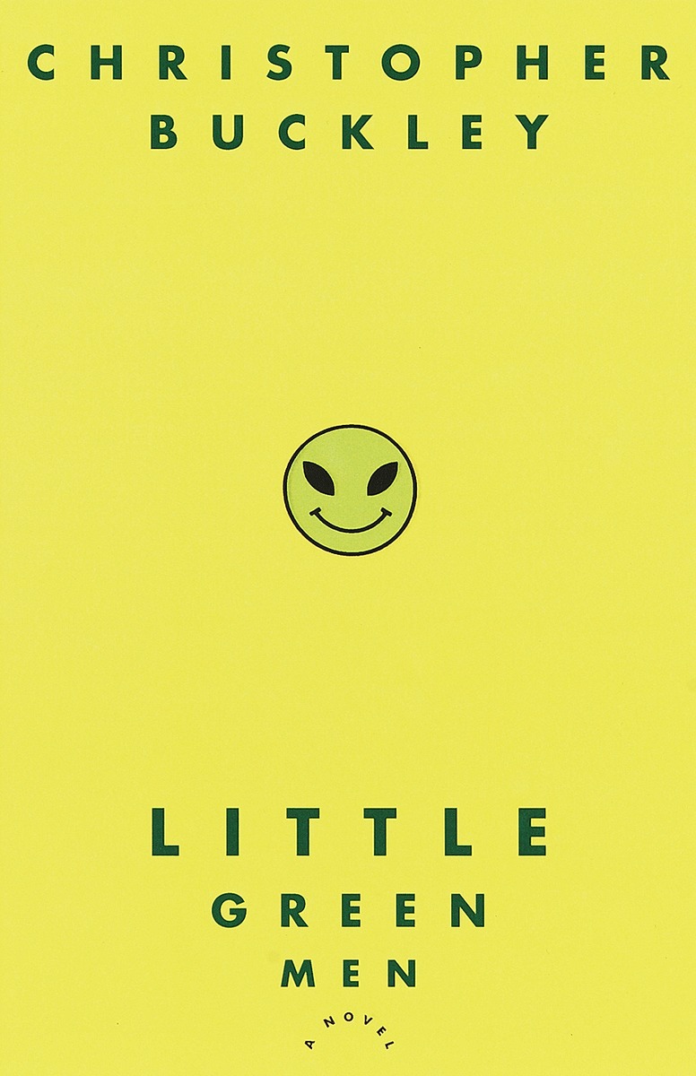 Little green man. Зеленый человечек с книгой. Зелёные человечки Кристофер Бакли о чем. Книга про маленького зеленого человечка.