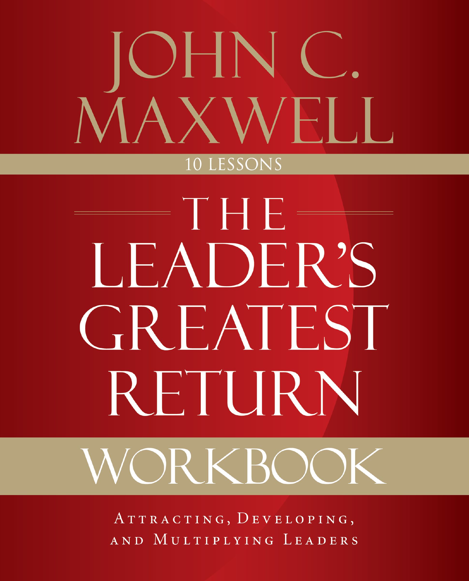 Cover image for The Leader's Greatest Return Workbook