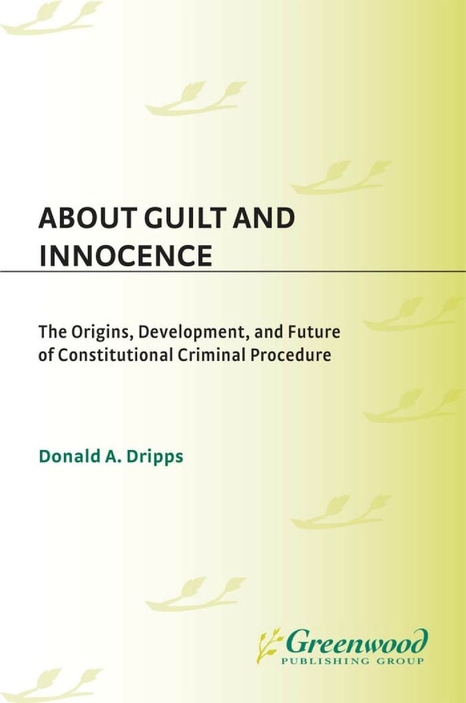 Cover image for About Guilt and Innocence