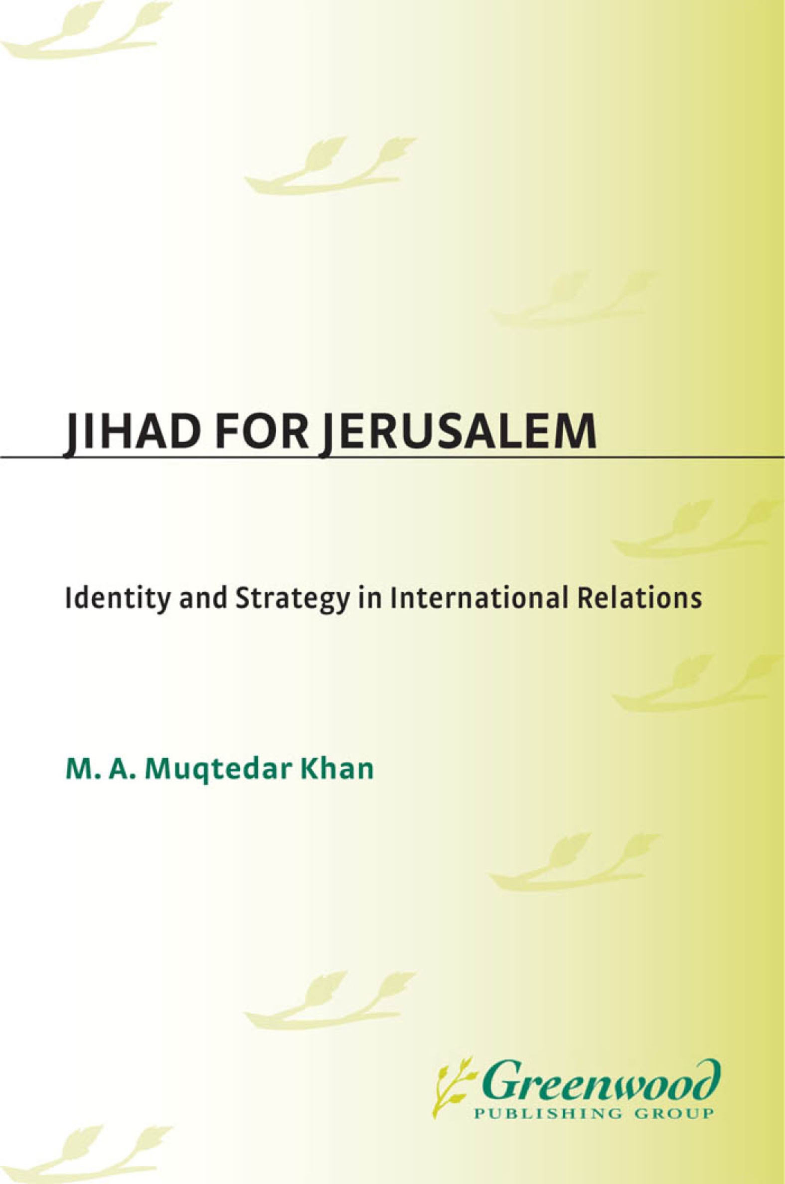 Cover image for Jihad for Jerusalem