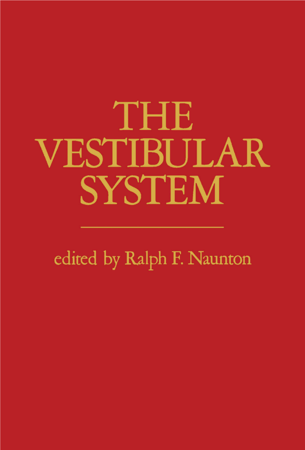 Cover image for The Vestibular System