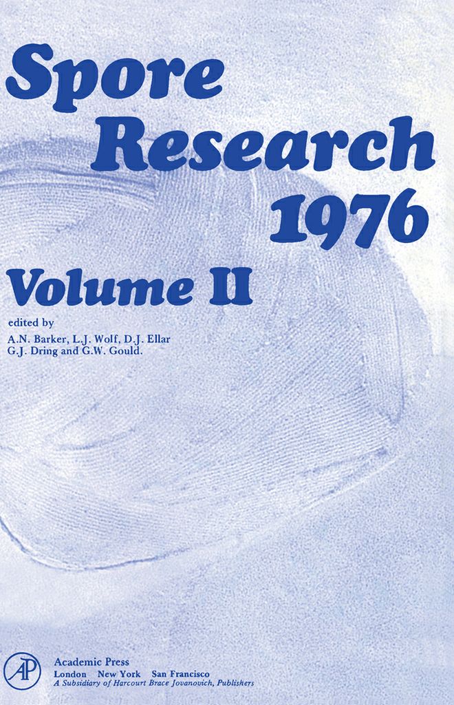 Cover image for Spore Research 1976 V2