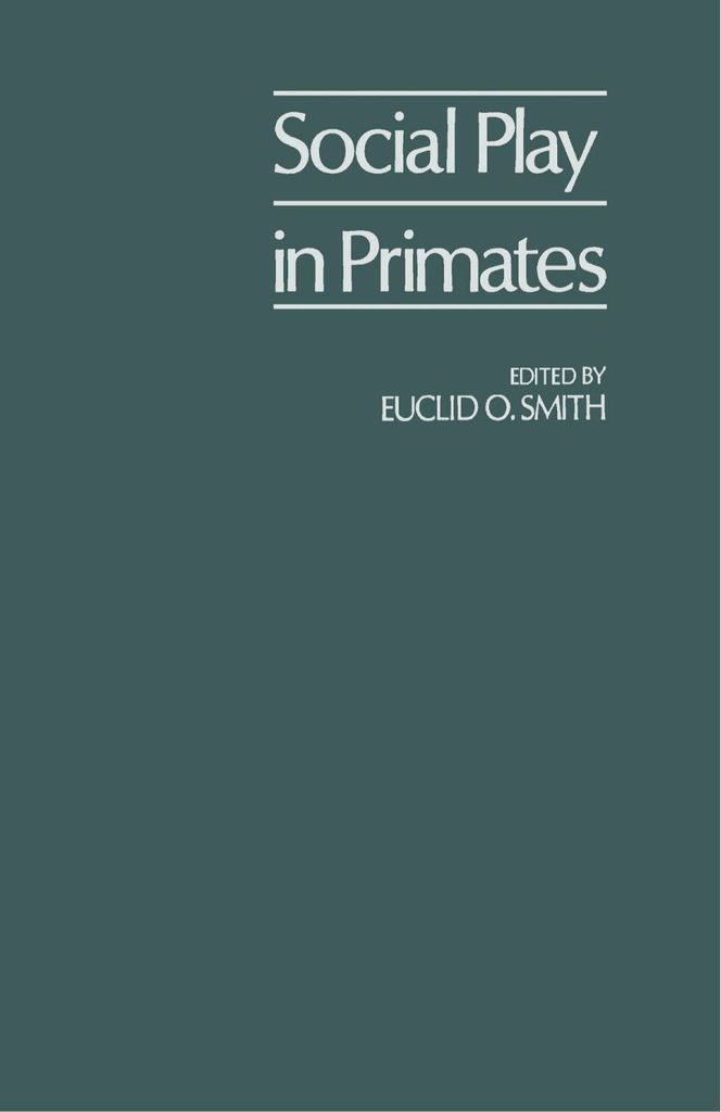 Cover image for Social Play in Primates