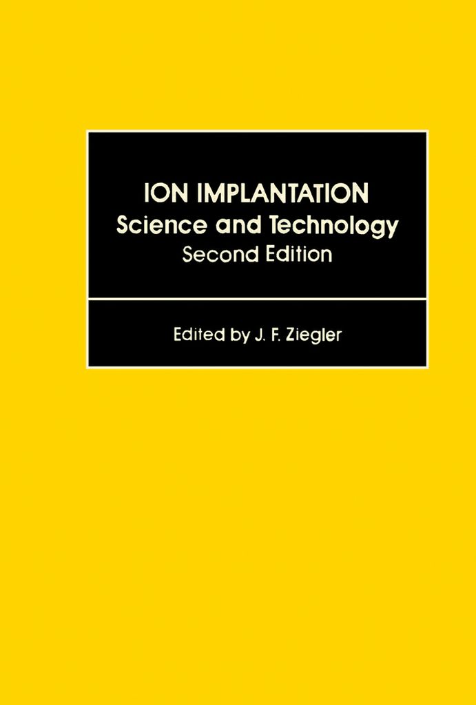 Cover image for Ion Implantation Science and Technology