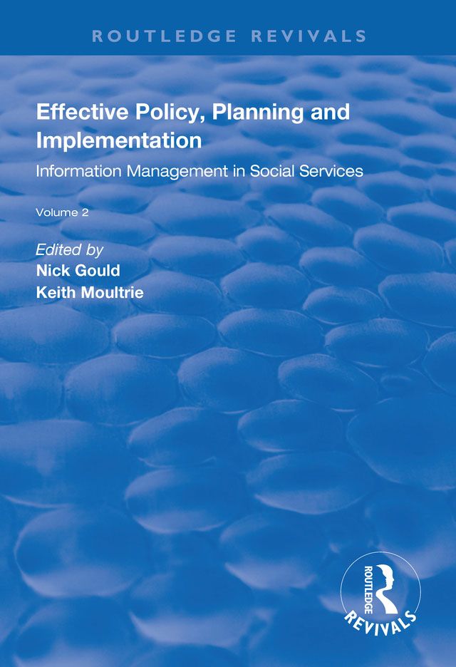 Cover image for Effective Policy, Planning and Implementation