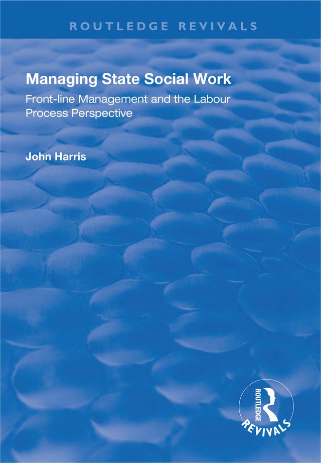 Cover image for Managing State Social Work