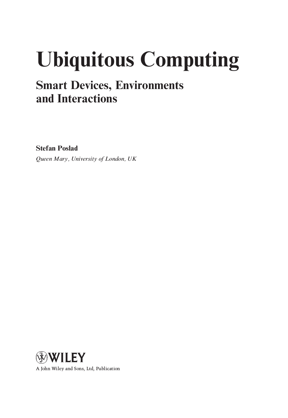 Cover image for Ubiquitous Computing