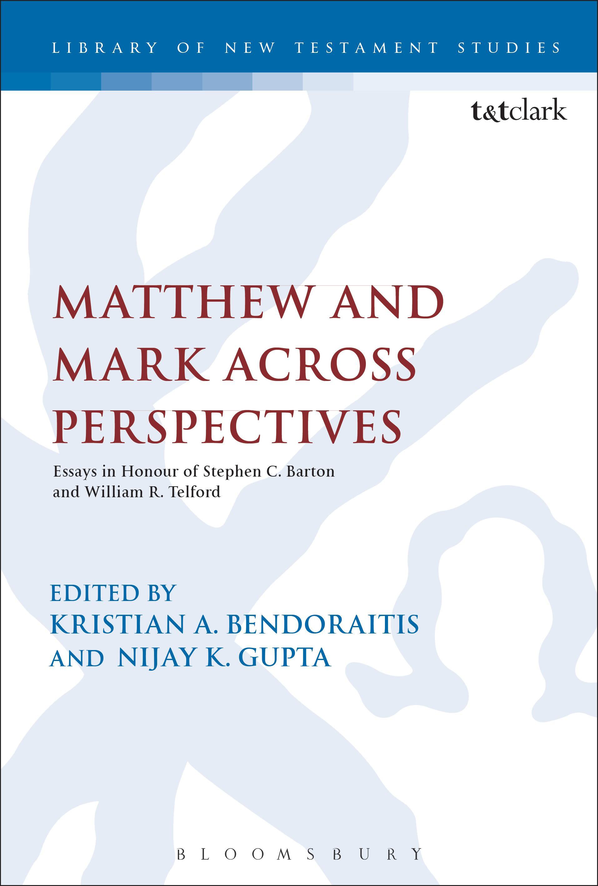 Cover image for Matthew and Mark Across Perspectives
