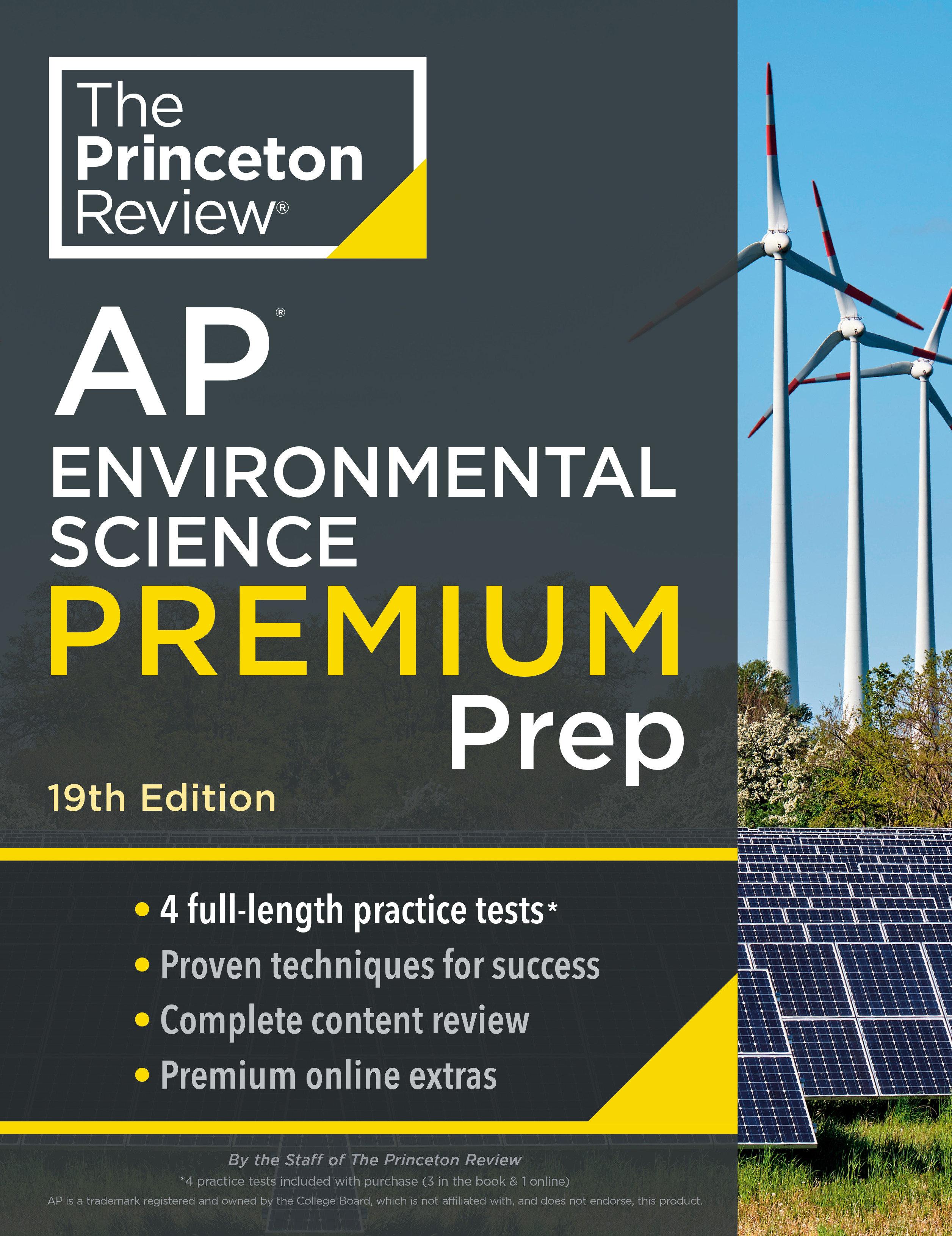 Cover image for Princeton Review AP Environmental Science Premium Prep, 19th Edition