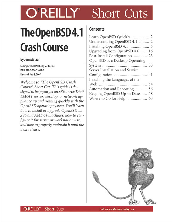 The OpenBSD 4.0 Crash Course