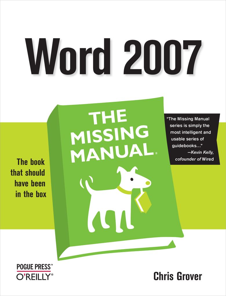 Word 2007: The Missing Manual