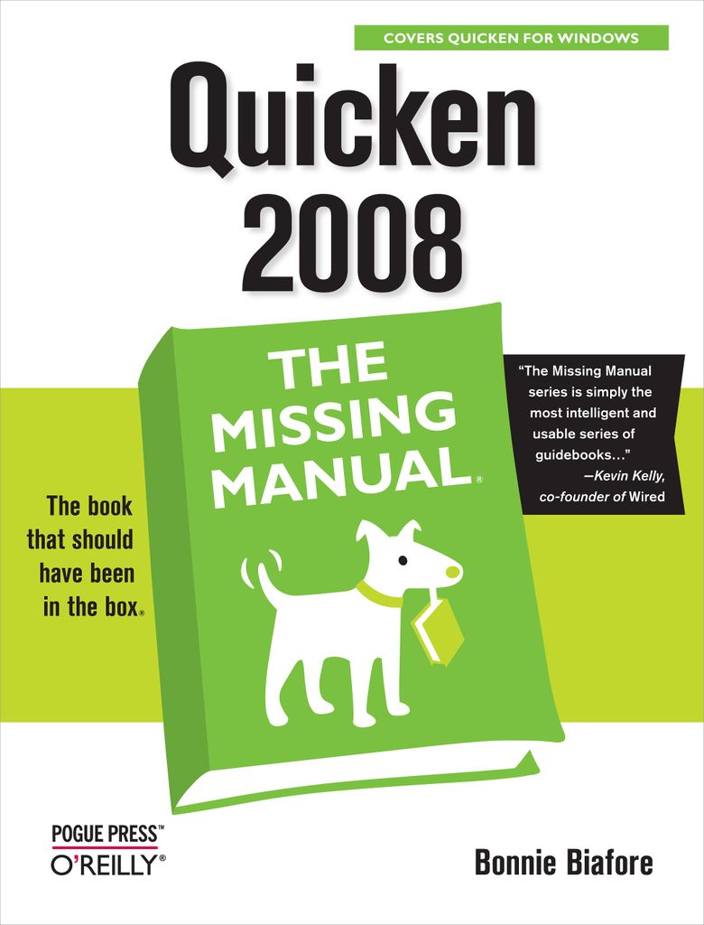 Quicken 2008: The Missing Manual