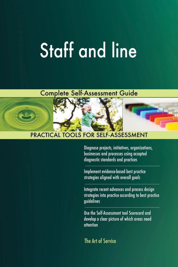 Cover image for Staff and line Complete Self-Assessment Guide