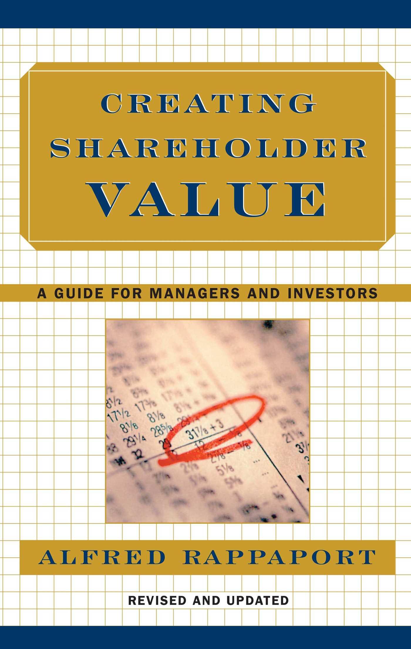 Cover image for Creating Shareholder Value