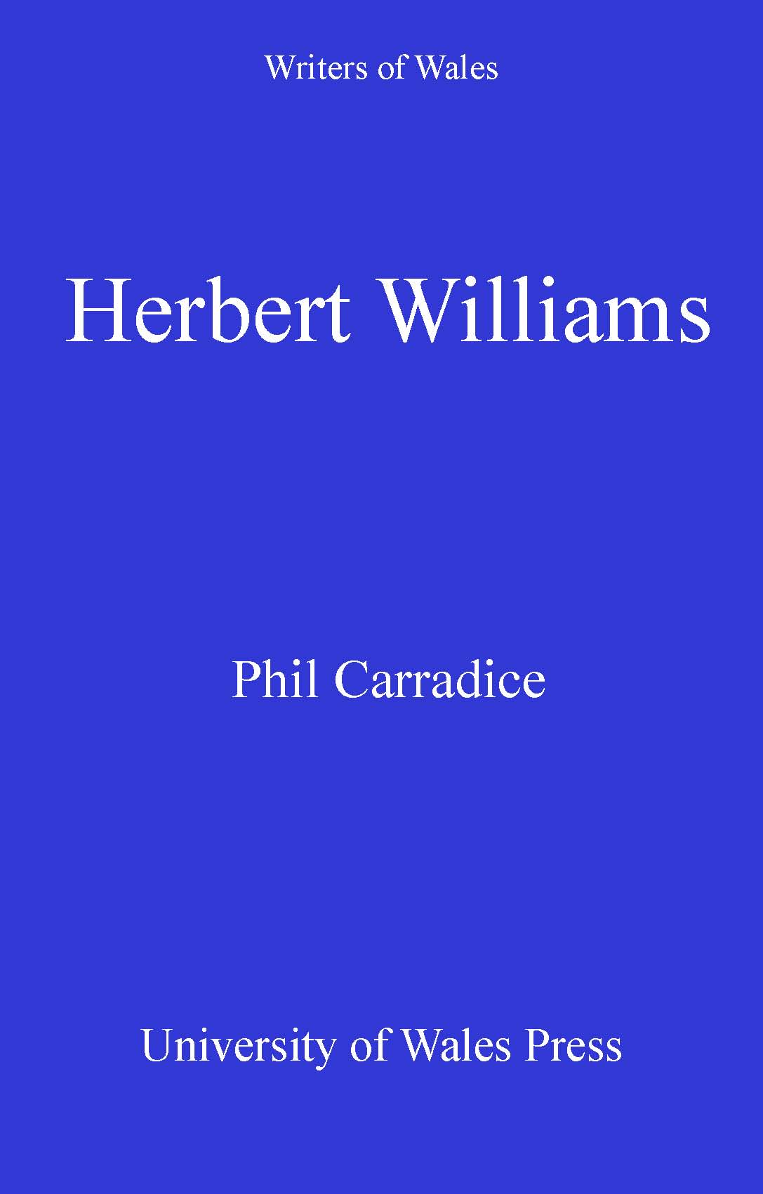 Cover image for Herbert Williams