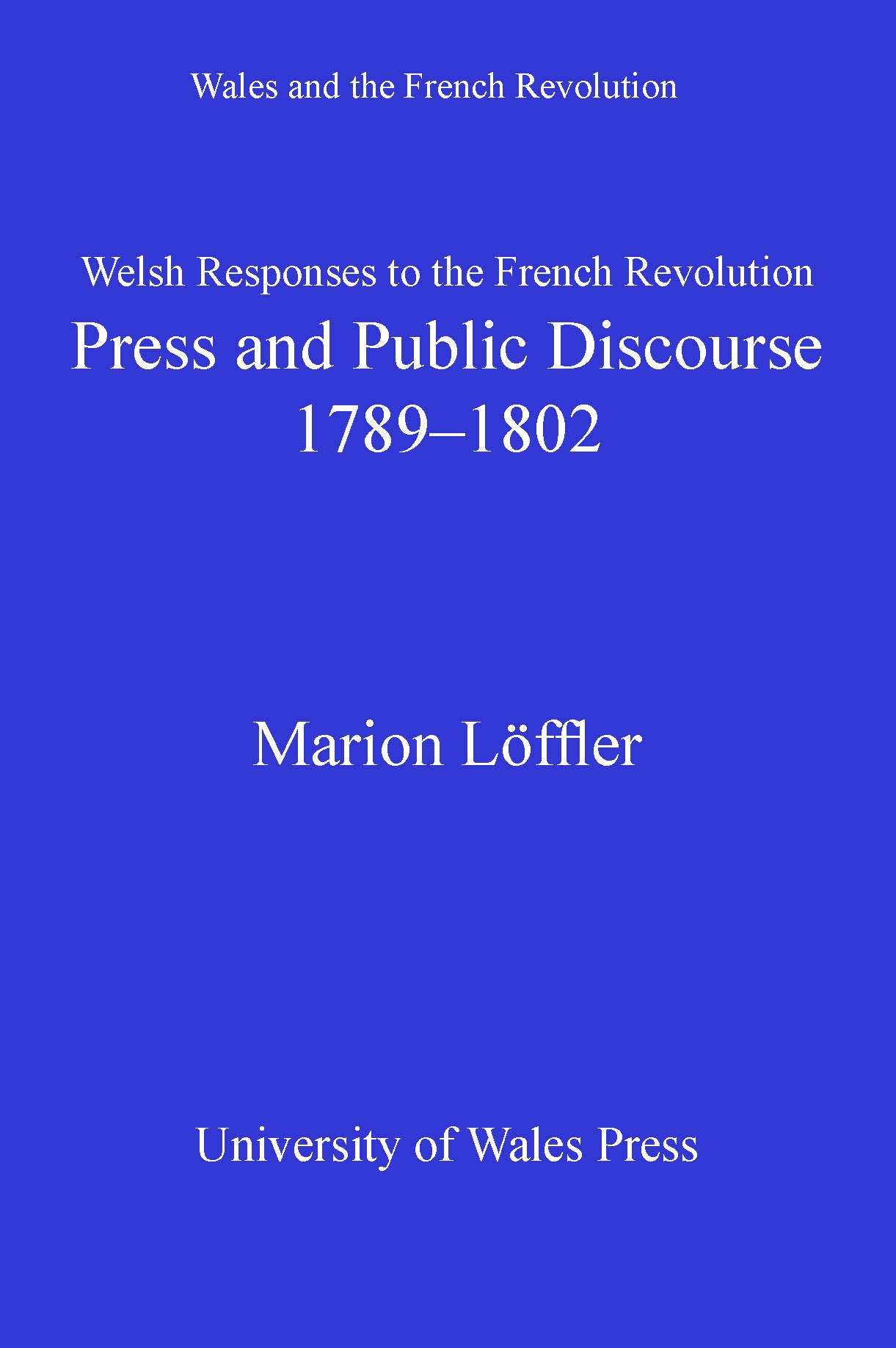 Cover image for Welsh Responses to the French Revolution
