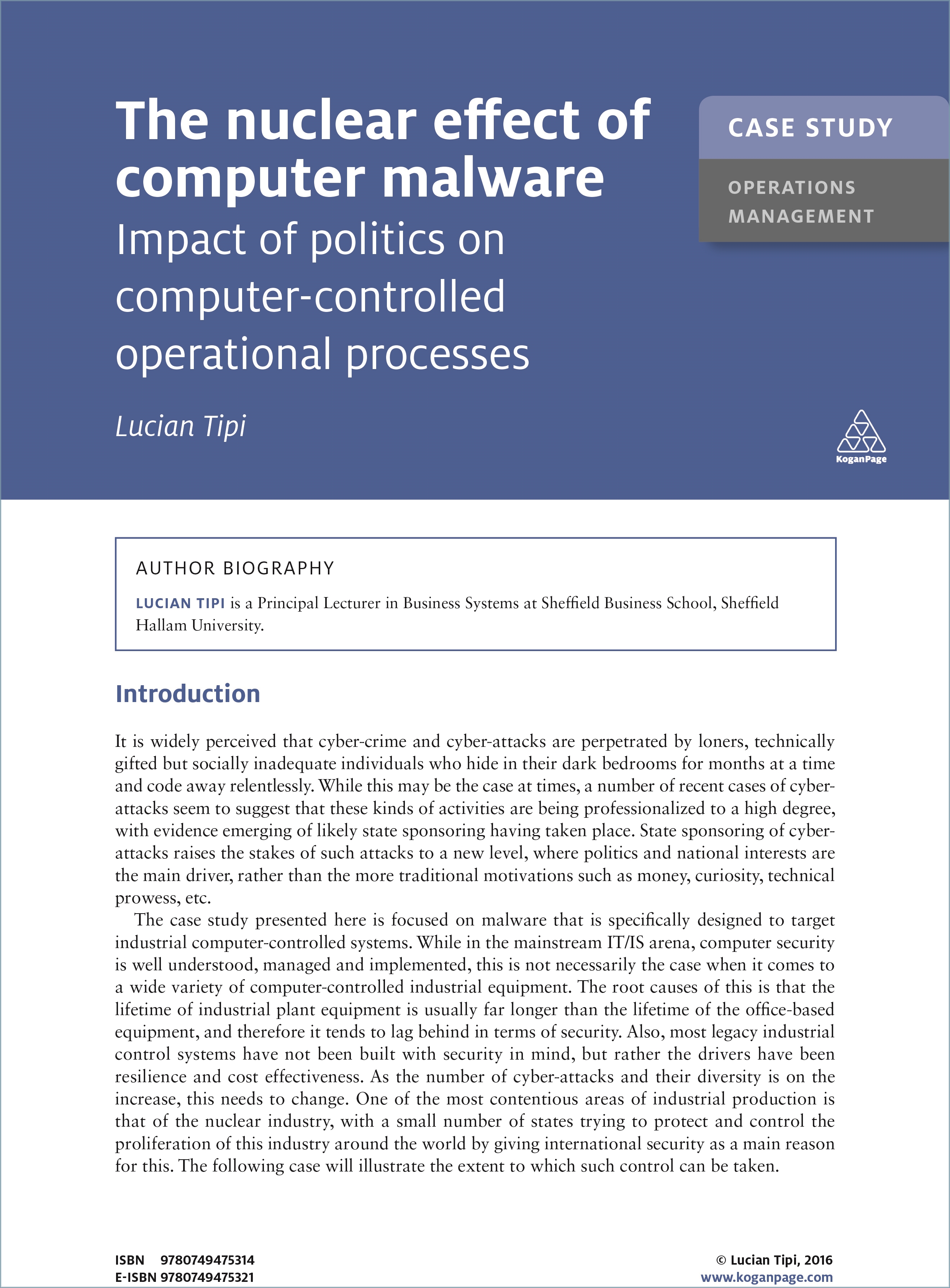 Cover image for Case Study: The Nuclear Effect of Computer Malware