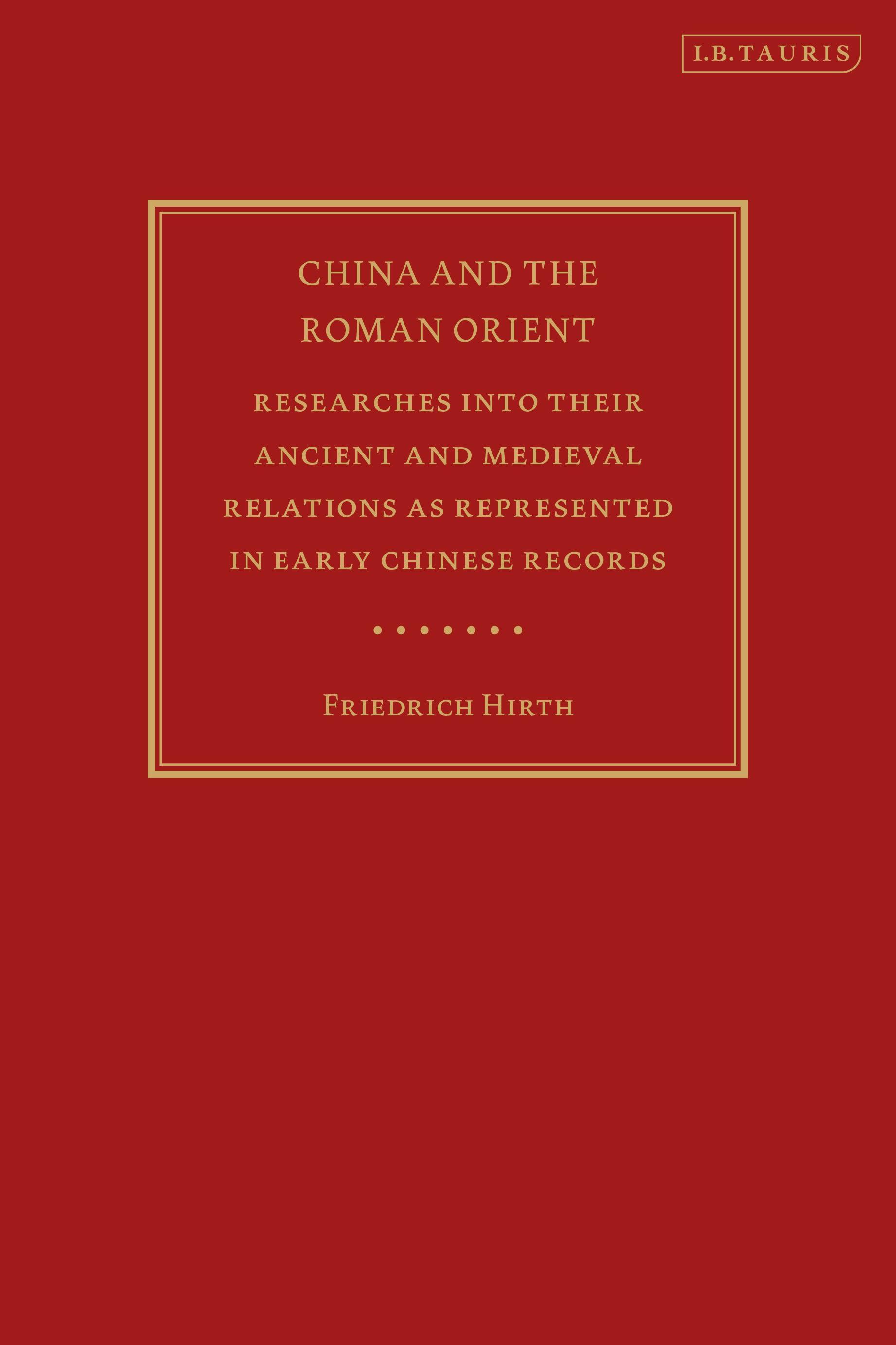 Cover image for China and the Roman Orient