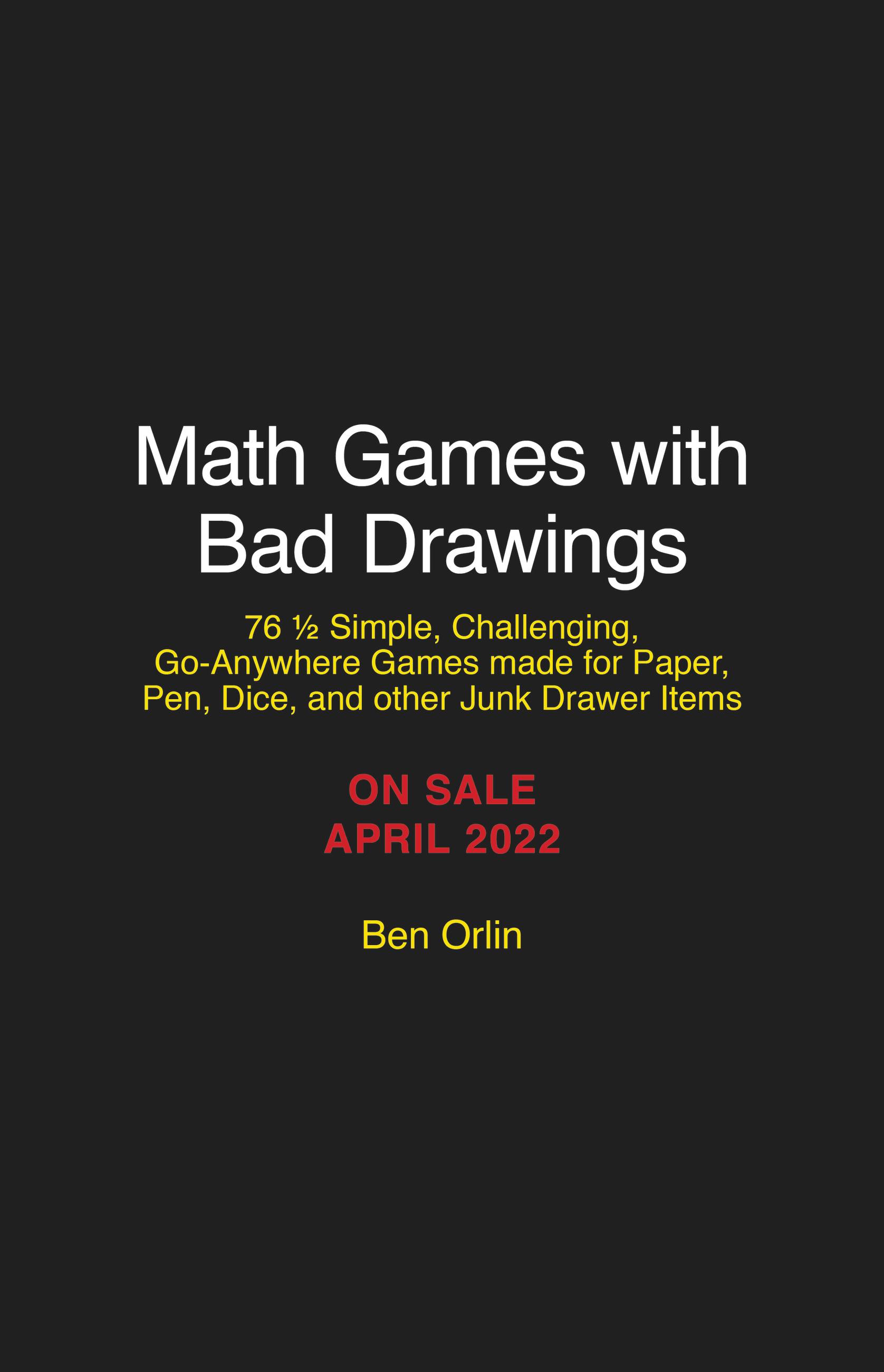 Cover image for Math Games with Bad Drawings