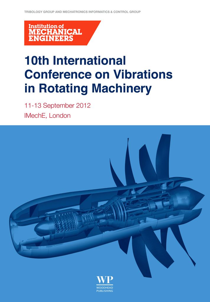 Cover image for 10th International Conference on Vibrations in Rotating Machinery