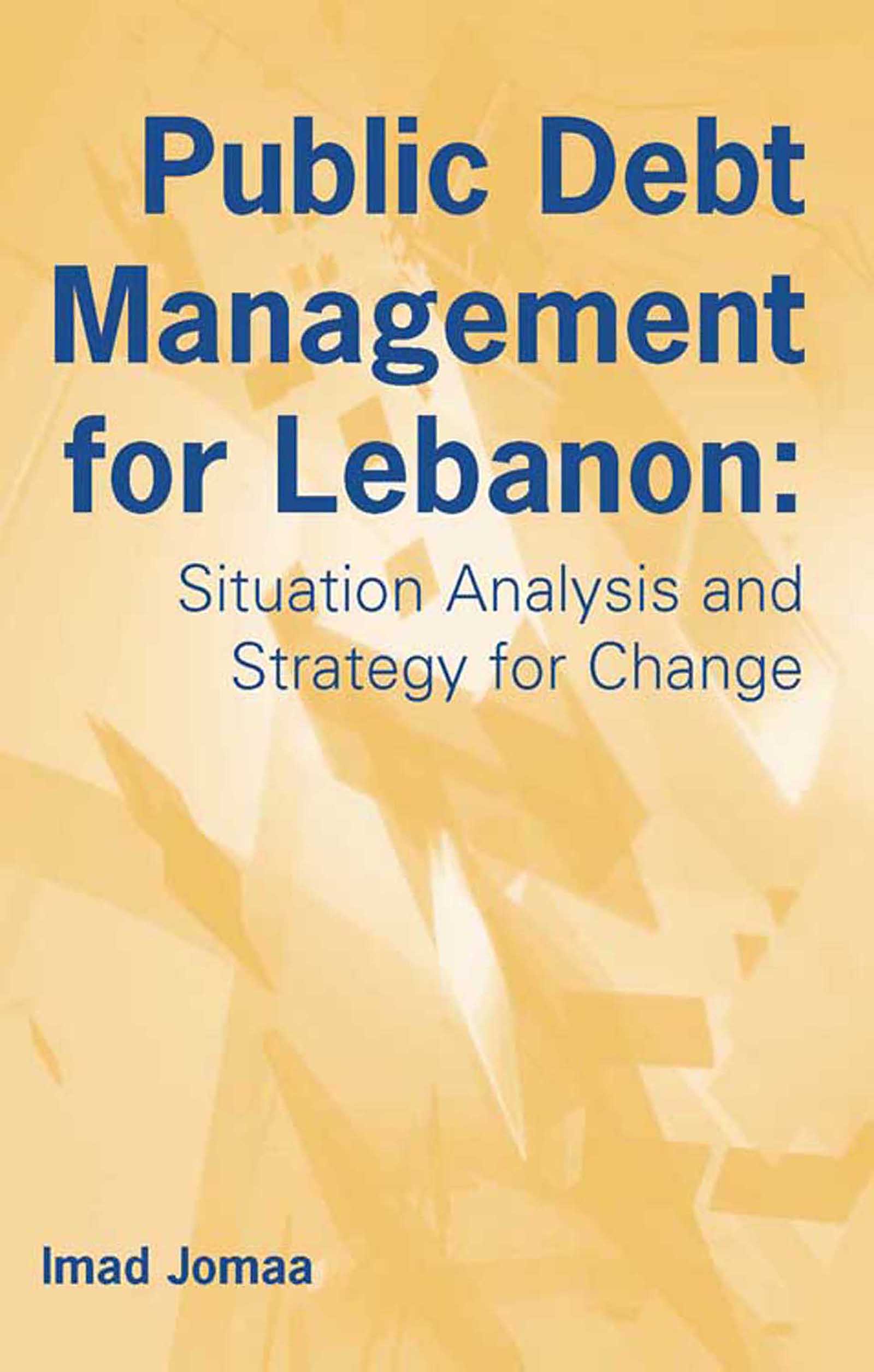 Cover image for Public Debt Management for Lebanon