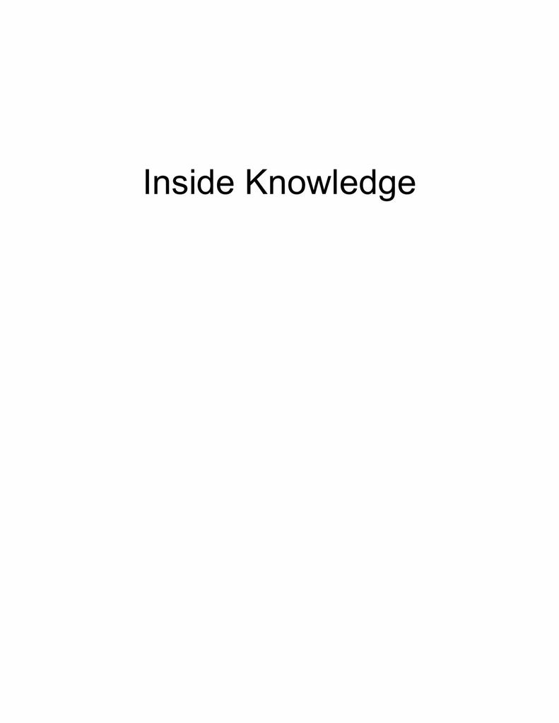 Inside Knowledge