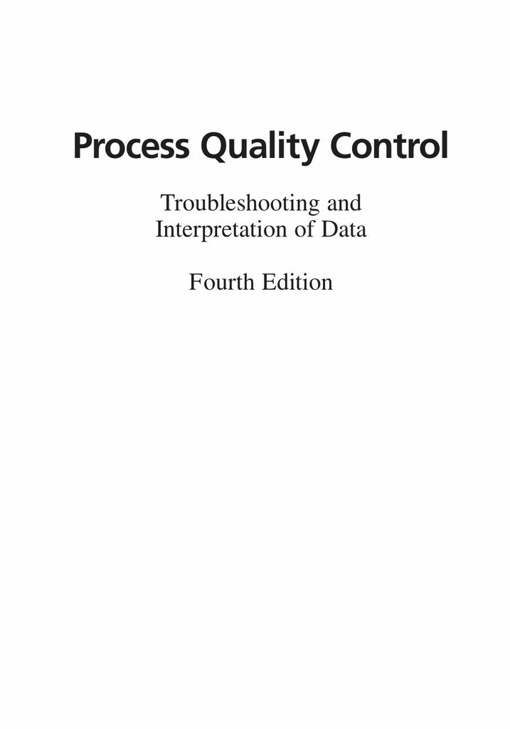 Process Quality Control