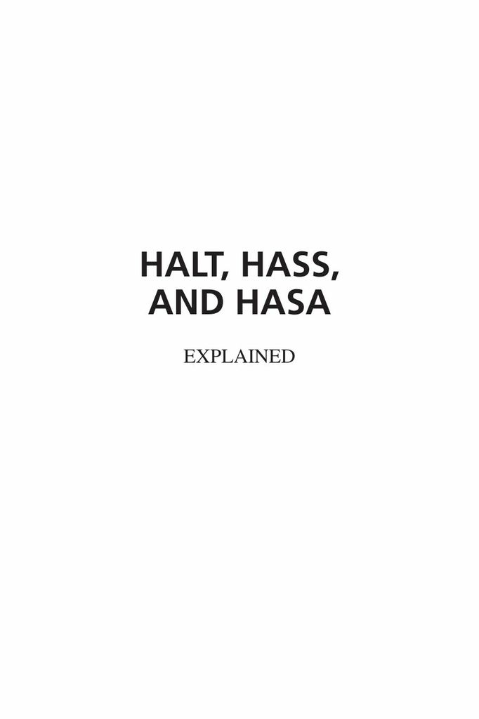 HALT, HASS, and HASA Explained