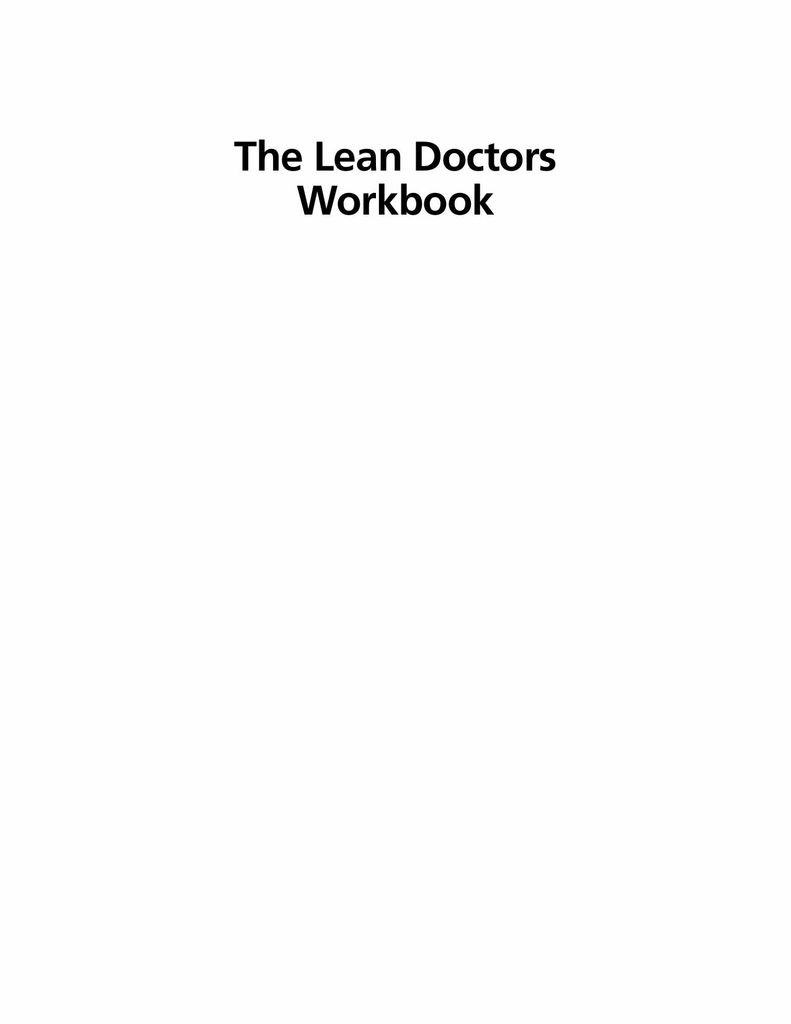 The Lean Doctors Workbook