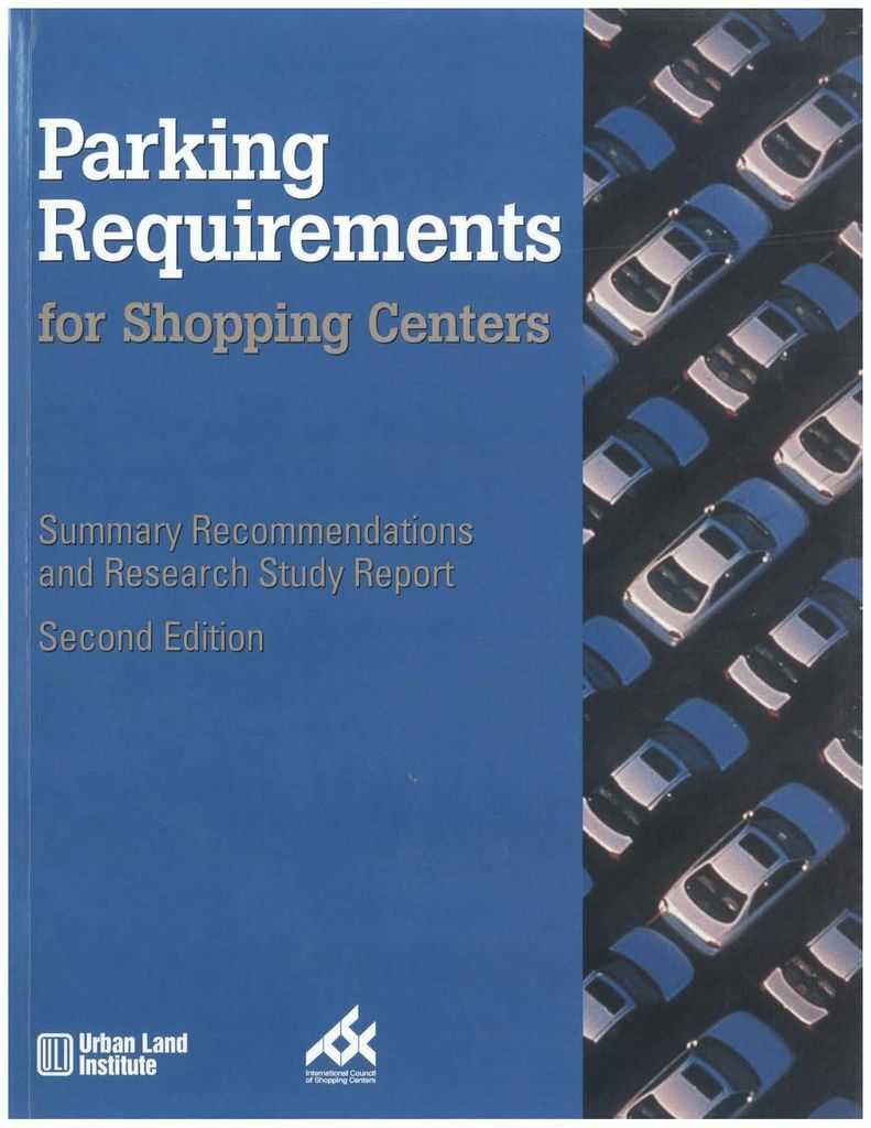 Parking Requirements for Shopping Centers