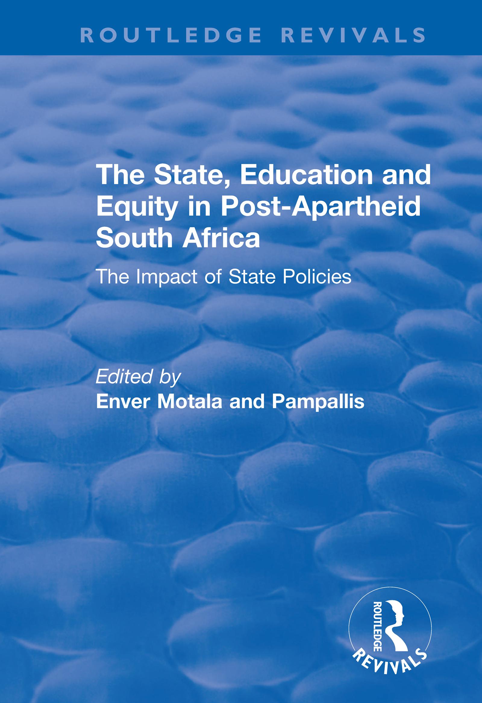 Cover image for The State, Education and Equity in Post-Apartheid South Africa