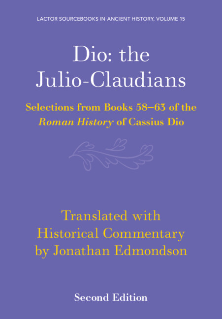 Cover image for Dio: the Julio-Claudians