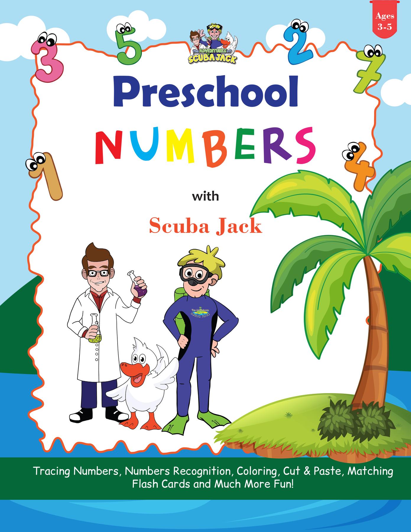 Cover image for Learn Numbers with the Preschool Adventures of Scuba Jack