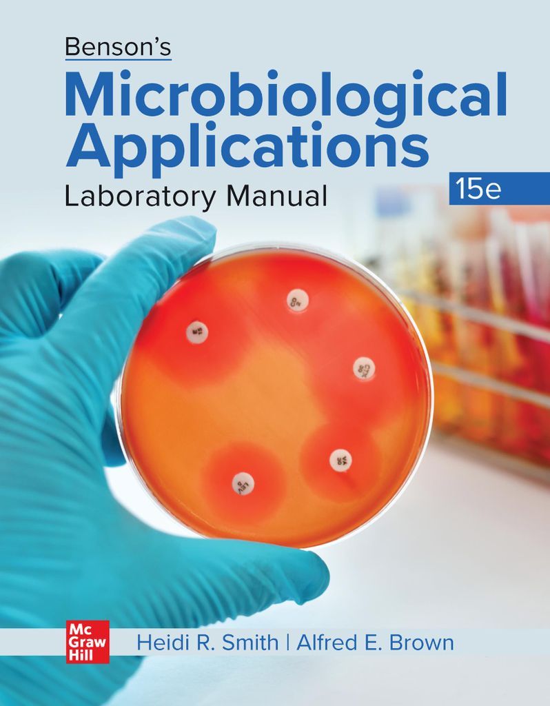 Benson's Microbiological Applications Lab Manual